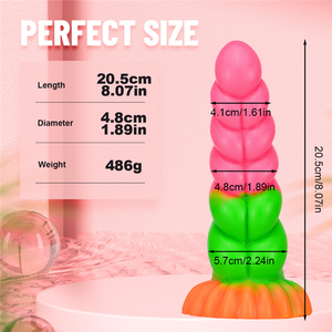 Jouet sexuel en silicone unisexe, gode en forme de corde, énorme <span class=keywords><strong>plug</strong></span> anal avec couture, masseur anal en forme de coquille et expansion pour masturbateur - Product Image 5