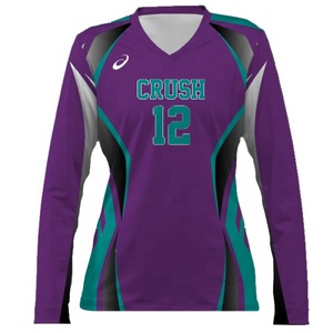 Costume da donna sublimata maglia da pallavolo manica lunga uniforme da pallavolo per le donne - Product Image 4