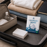 Feuilles de lessive parfum Océan pour voyage, fournitures de nettoyage du linge, marque privée
