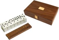 Ensemble de dominos en bois vierges avec logo personnalisé, boîte cadeau et supports pour marque privée, cadeau d'entreprise, vente en gros et revente