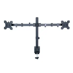 Double Arms Desk Monitor Mount For Large screen Adjustable Bracket Multi Rotatable Monitor Stand