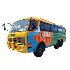 6X6 Off Road Coach Bus 6 Wheels Drive Coach Bus 10-31 Seater Tourist Mini Shuttle Bus