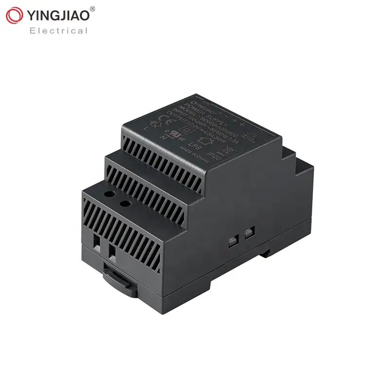 Yingjiao UPS מיתוג אספקת חשמל AC כדי DC 12V 4.5A מסילת DIN הר אספקת חשמל 24V עבור גישה שליטת מערכת