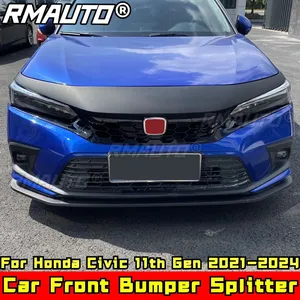 Kit de Carrocería para Honda Civic 11.ª Generación 2021-2024, Protector de Parachoques Delantero Estilo RS en Negro Brillante, Accesorios para Automóviles - Product Image 2