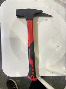 Cross-border source forging two-color plastic-coated fitter hammer masonry hammer round head hammer hammer carbon steel - Product Image 2