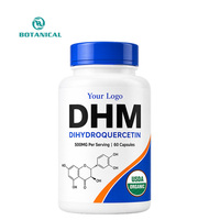 Complément alimentaire pour adultes en capsules de Dihydroquercétine 90%-98% Taxifoline en poudre, complexe de vitamines pour le soutien immunitaire, marque privée, fabrication OEM