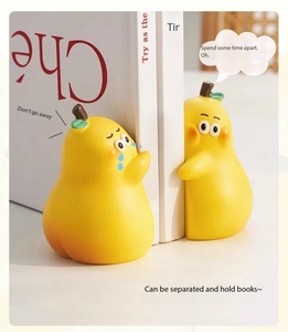 Vente en gros [Pas de poire, pas d'abandon] Décoration de bureau en résine, une paire de poires, mignonnes et jamais séparées, cadeau de couple significatif - Product Image 4