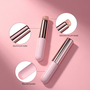 Private Label Silicone Lip Brush with Cap <b>Clear</b> Handle for Lip <b>Gloss</b> Makeup - Product Image 2