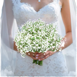 Décoration de fête de mariage, fleurs artificielles en plastique, gypsophile, fleurs de bébé, pour la décoration - Product Image 3