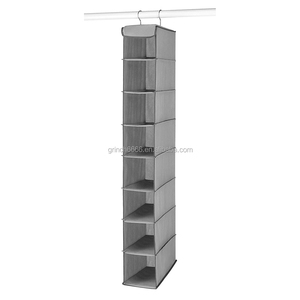 ODM Hanging Shoe <strong>Shelves</strong> 8 Section <strong>Grey</strong> Closet Organizer - Product Image 1