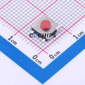 TS-1080S-A3B2-D2 Tactile Switch SMD Switch Single Pole Single Throw Round Button 1.8N Vertical Mount - Product Image 1