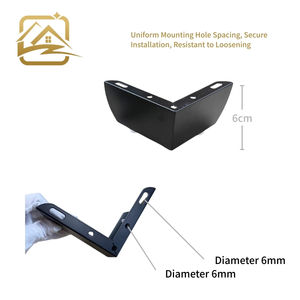 Patas de sofá modernas de fábrica, sólidas de 6 cm, doradas en forma de L, patas de sofá metálicas dos en uno, patas de hierro para muebles, económicas para sofá cama y armario. - Product Image 3