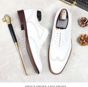 Chaussures décontractées en cuir de vachette pleine fleur de haute qualité pour l'automne, design respirant avec semelle à picots - Product Image 1