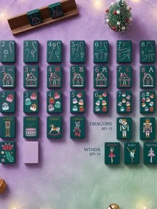 acrilico 3 American Mahjong 36 #   Modelo Cascanueces: Juego de mahjong manual para el hogar, ideal para regalar - Product Image 1