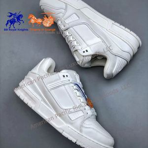 Zapatos Casuales de Cuero de Alta Calidad para Hombre, Zapatos Deportivos Modernos para Correr y Caminar con Forro de Malla Suave, Estilo Skateboarding - Product Image 3