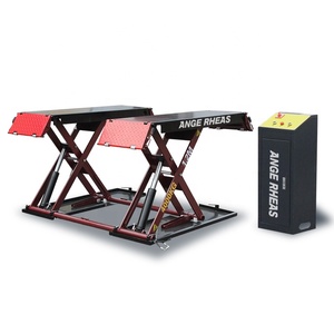 Cric à ciseaux ANGE RHEAS 4 tonnes - Hauteur de levage 1200 mm, Plateforme 530 mm pour réparation automobile (220V/380V) - Product Image 1
