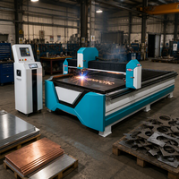Machine de découpe plasma CNC haute définition 4 pieds x 8 pieds avec table d'eau pour la fabrication de tôles en acier inoxydable