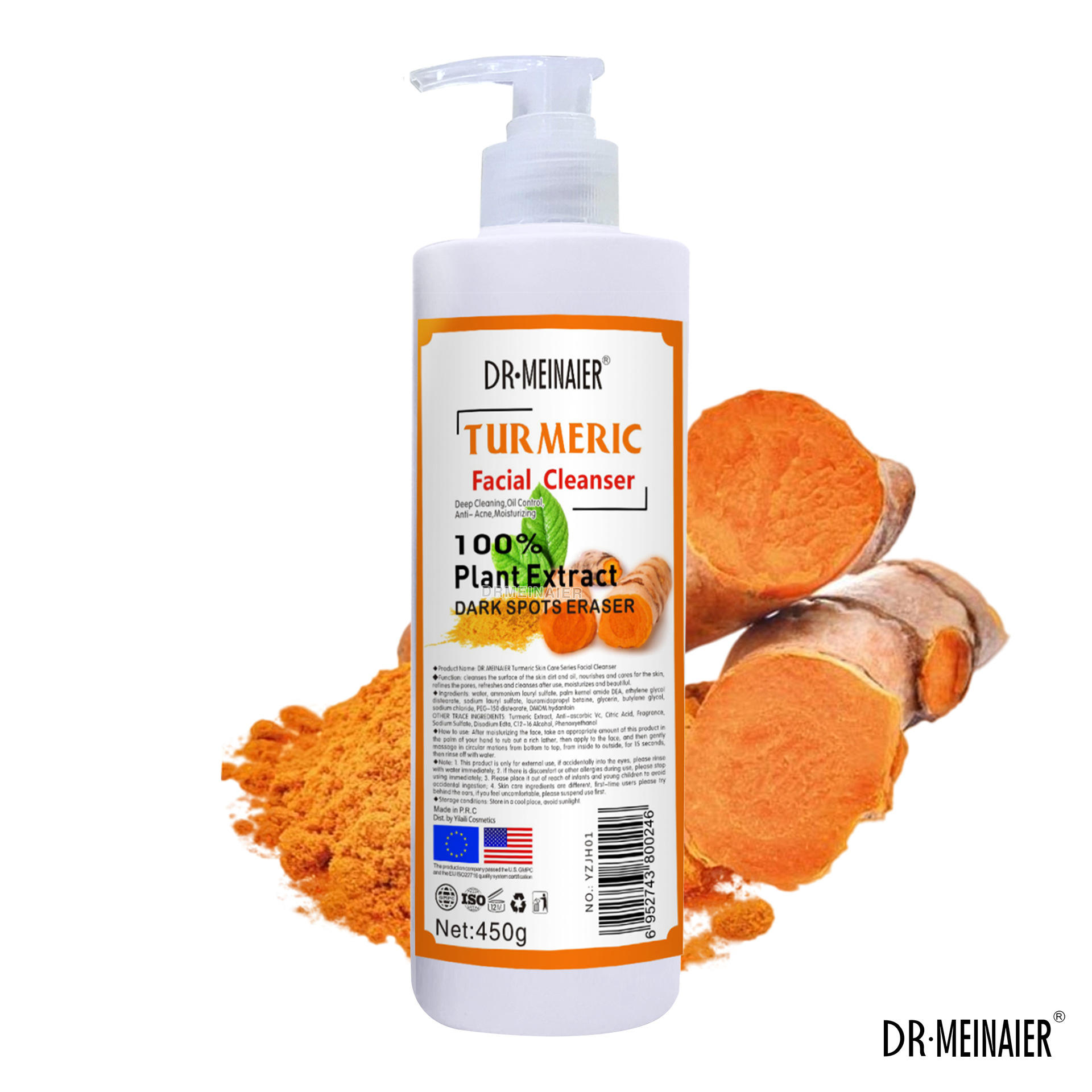 Detergente viso curcuma
