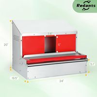 Las mejores almohadillas para nidos de gallinas para puesta de huevos en el patio trasero, caja deslizable para gallinas ponedoras