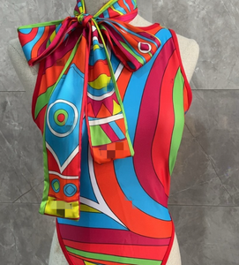 <span class=keywords><strong>Maillot</strong></span> <span class=keywords><strong>de</strong></span> <span class=keywords><strong>bain</strong></span> une pièce sexy pour femme avec bandeau, col montant, imprimé personnalisé, <span class=keywords><strong>de</strong></span> marque STOCK - Product Image 3