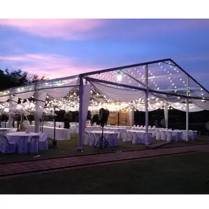 Large Luxury 500 People Clear Roof Party Wedding Event Tents Marquee Tent For Outdoor With Floor And Doors