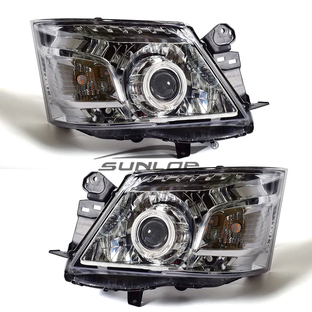 Sunlop 자동차 부품 Urvan E26 NV350 2013up LED 헤드 라이트 천사 눈 수정 헤드 램프 NS3001 밴 Led 자동차 조명