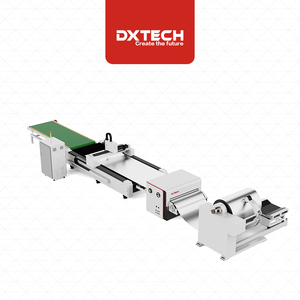 Machine de découpe laser à fibres alimentée par bobine DXTECH série FC, haute précision, en acier inoxydable, pour le débobinage et le nivellement des alliages - Product Image 3