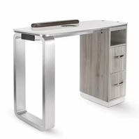 Mobilier de salon personnalisé en usine table unique meuble de station d'ongles blanc table de manucure