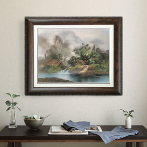 Handmade Trương Gia Giới <span class=keywords><strong>Avatar</strong></span> nông thôn sông phong cảnh tường nghệ thuật bằng đá Sa Thạch Sơn với vải cho trang trí nội thất và trang trí tác phẩm nghệ thuật - Product Image 3