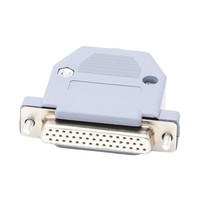 Conector de Diagnóstico Automotriz DB44 de 3 Filas Tipo Soldadura Macho Hembra con Carcasa de Plástico Gris