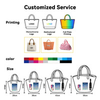 Portable étanche Oxford dessin animé impression fourre-tout sacs à déjeuner isolation thermique pique-nique sac isotherme sac à main pour les écoliers