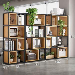 IULTRA Étagère de bureau autoportante moderne, séparateur d'espace ouvert haut, cloison de bureau - Product Image 5