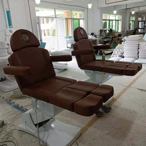 Table de massage électrique en cuir incurvée KISEN personnalisée pour soins du visage et cils, idéale pour salons de beauté et hôtels – Stock disponible - Product Image 5