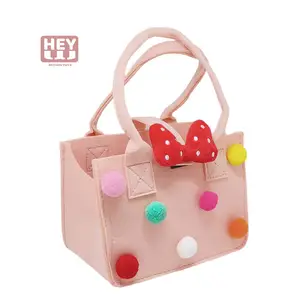 HEYWIN CUSTOM SERVICE Handicrafts Girl satchel borsa in feltro borsa per animali domestici regalo di compleanno giocattoli per la famiglia dei bambini (M-B011)