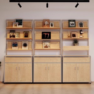 Muebles para Cafetería, Estante de Almacenamiento Moderno y Creativo para Exhibición en Sala de Estar, Muebles para Exhibición de Arte, Oficina en Casa, Exposiciones - Product Image 4
