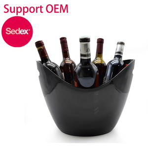 2021 Hot Bán Thương Hiệu In Trắng Nhựa Vàng Bia Whiskey Vodka Lớn Rượu Sâm Banh Sang Trọng Acrylic Chai Dịch Vụ Xô - Product Image 2