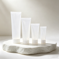 Offre Spéciale – Tube Cosmétique Vide en PP Transparent Givré de 100g/200g avec Bouchon à Vis de 13-15,9 mm de Diamètre pour Lotion Corporelle, Nettoyant Visage et Soin des Mains