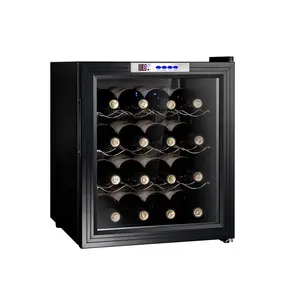 テーブルトップシングルゾーンスモールビルトインワインクーラーキャビネット内カウンター下のワイン製氷機に最適なミニ冷蔵庫