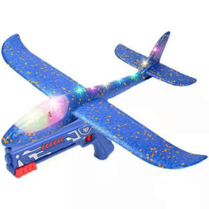 Jeu <span class=keywords><strong>de</strong></span> 3 lanceurs d'avion volant pour enfants, éclairage Led, <span class=keywords><strong>catapulte</strong></span>, mousse, planeur, avion, lancement, pistolet, vente en gros - Product Image 4