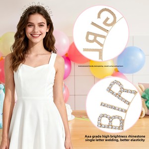 Serre-tête en strass de haute qualité pour fête d'<span class=keywords><strong>anniversaire</strong></span> pour filles - Nouveau style BIRTHDAY GIRL avec design scintillant - Product Image 3