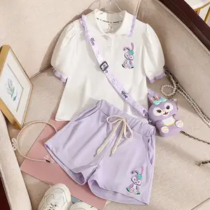 Set pakaian butik anak perempuan 2 potong, setelan pakaian anak perempuan umur 8 hingga 9 tahun