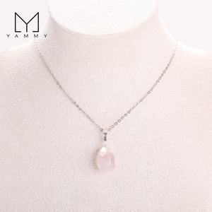 Bohemia phong cách pha lê Vòng cổ, đá quý tự nhiên thạch anh tím Citrine Rose Quartz Mặt Nugget Mặt dây chuyền dây chuyền Quà Tặng - Product Image 6