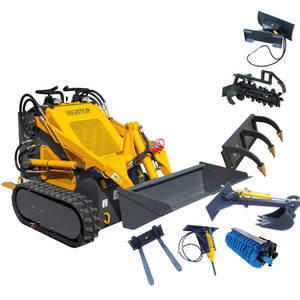 खुदाई, उठाने और ग्रेडिंग के लिए 2025 नए 4wd स्किड स्टीड लोडर छोटे बहुमुखी निर्माण उपकरण - Product Image 2