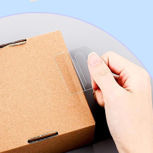 clear self adhesive hang tabs <b>hooks</b> plastic Euroslot <b>hook</b> hanging tab - Product Image 1