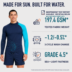 Maglietta Rash Guard Personalizzata da Uomo a Maniche Lunghe con Stampa Digitale UPF 50 Resistente al Cloro in Nylon Piccolo MOQ Abbigliamento Sportivo da Spiaggia - Product Image 1
