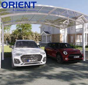 Abri de voiture en aluminium sur mesure, facile à installer, résistant à la neige et à l'eau, abri de jardin, garage, remise pour vélos, abri de stationnement - Product Image 1