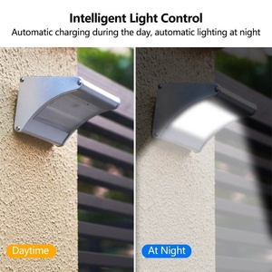 Lampe solaire LED extérieure en aluminium, étanche, 4 modes d'éclairage, détecteur de mouvement, jardin, <span class=keywords><strong>garage</strong></span>, véranda, porte d'entrée, lumière <span class=keywords><strong>murale</strong></span> - Product Image 5