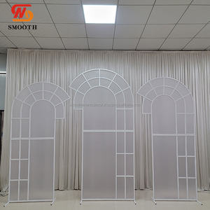 SMOOTH, recién llegados, Juego de 3 semicírculos, telón de fondo de Metal blanco, telón de fondo de escenario de boda, soporte de marco de Metal - Product Image 6