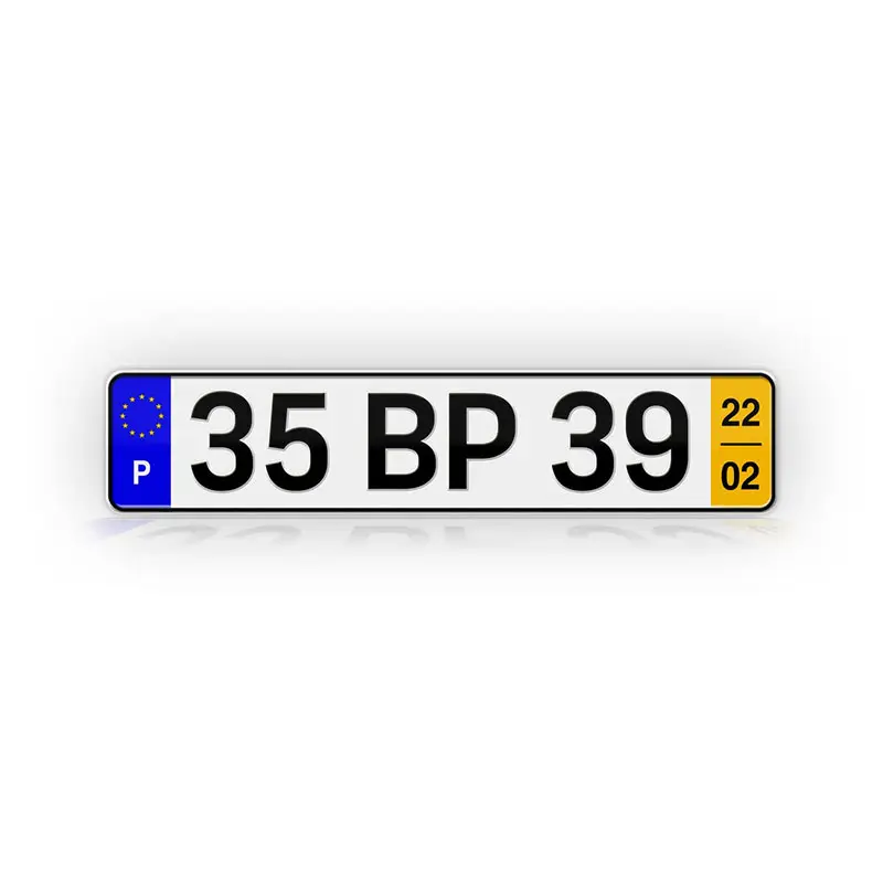 European Size Reflective Film Hologram Sticker License Plate Flag and Logo Number Plate