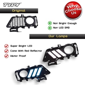 TYPY for BMW 3 Series F30/F31/F35 M-Package Front Bumper Grille Fog Lamp Cover Frame Fog <b>Lights</b> Cover Car <b>Accessories</b> 2013-2019 - Product Image 3